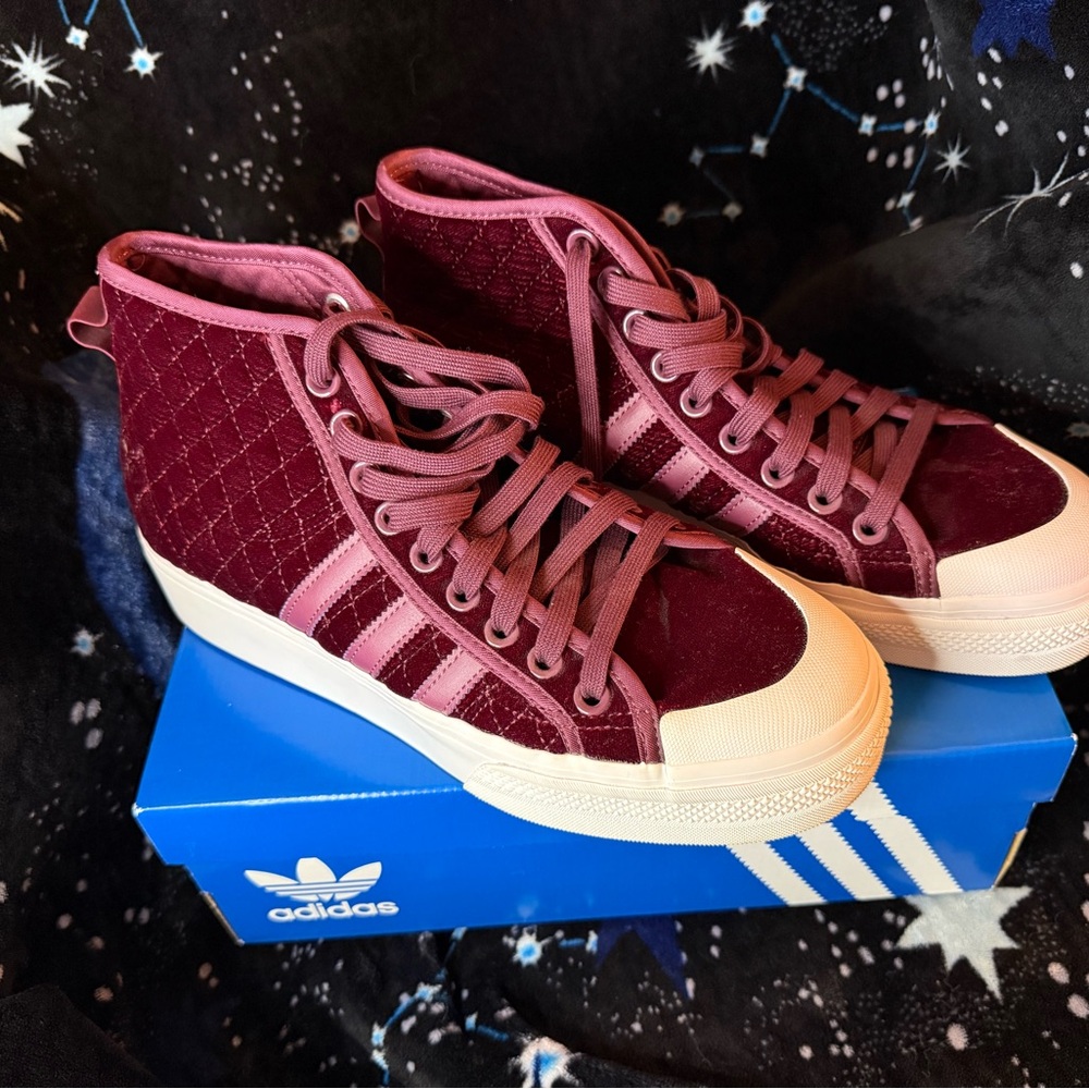 adidas Originals Nizza Platform "Victory Crimson/Ftwr White" Women's Shoe